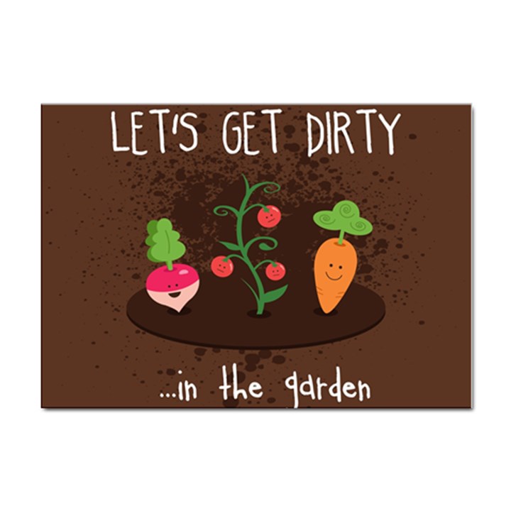  Let s Get Dirty...in the garden  Summer Fun  A4 Sticker 10 Pack