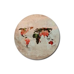 Vintageworldmap1200 Drink Coaster (round)