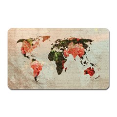 Vintageworldmap1200 Magnet (rectangular)