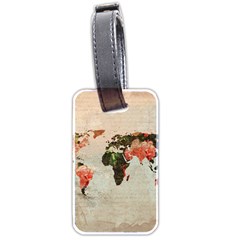 Vintageworldmap1200 Luggage Tag (two Sides) by mjdesigns