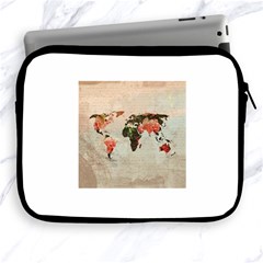 Vintageworldmap1200 Apple Ipad Zippered Sleeve