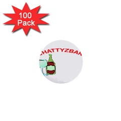 Chattyzbar T-shirt 1  Mini Button (100 Pack)