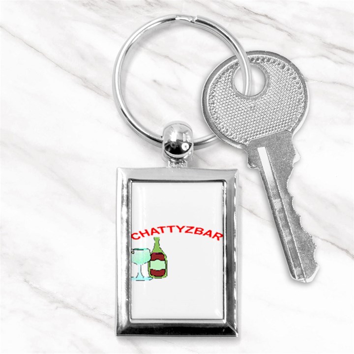 ChattyzBar T-shirt Key Chain (Rectangle)