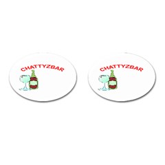 Chattyzbar T-shirt Cufflinks (oval) by ukbanter