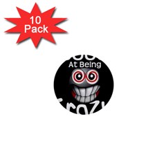 Crazy 1  Mini Button (10 Pack)