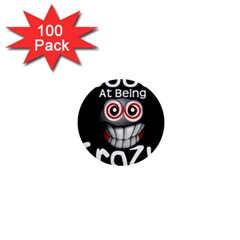 Crazy 1  Mini Button (100 Pack)