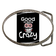 Crazy Belt Buckle (oval)