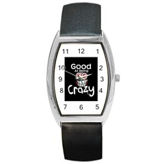 Crazy Tonneau Leather Watch