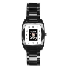 Crazy Stainless Steel Barrel Watch