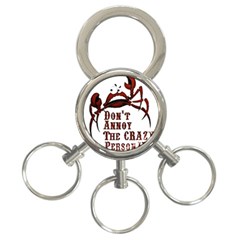 Crazy Person 3-ring Key Chain