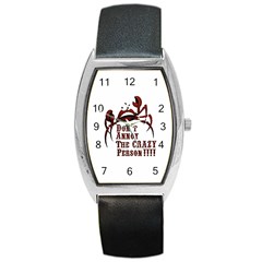 Crazy Person Tonneau Leather Watch