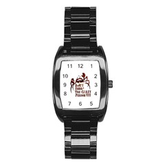 Crazy Person Stainless Steel Barrel Watch