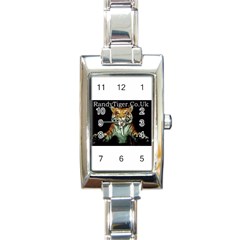 Tiger Rectangular Italian Charm Watch