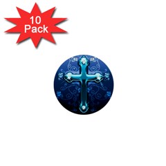 Glossy Blue Cross Live Wp 1 2 S 307x512 1  Mini Button (10 Pack) by ukbanter