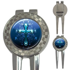 Glossy Blue Cross Live Wp 1 2 S 307x512 Golf Pitchfork & Ball Marker by ukbanter