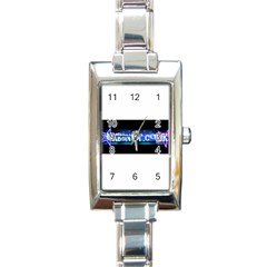 Banner2 Rectangular Italian Charm Watch