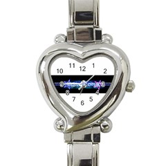 Banner2 Heart Italian Charm Watch 