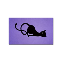 Purple Gracious Evil Black Cat Sticker (rectangle) by CreaturesStore