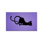 Purple Gracious Evil Black Cat Sticker 100 Pack (Rectangle) Front