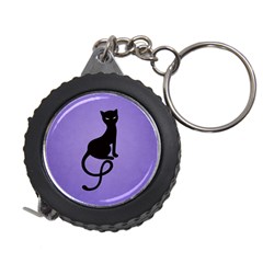 Purple Gracious Evil Black Cat Measuring Tape by CreaturesStore