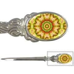 Red Green Apples Mandala Letter Opener