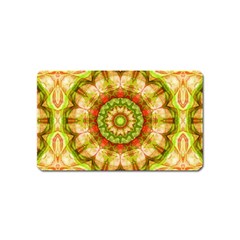 Red Green Apples Mandala Magnet (name Card)