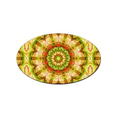 Red Green Apples Mandala Sticker 10 Pack (oval) by Zandiepants