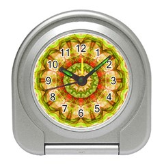 Red Green Apples Mandala Desk Alarm Clock by Zandiepants