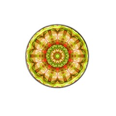 Red Green Apples Mandala Golf Ball Marker (for Hat Clip)