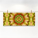 Red Green Apples Mandala Hand Towel Front