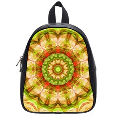 Red Green Apples Mandala School Bag (small)