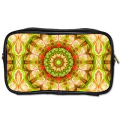 Red Green Apples Mandala Travel Toiletry Bag (two Sides) by Zandiepants