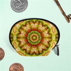 Red Green Apples Mandala Accessories Pouch (small)