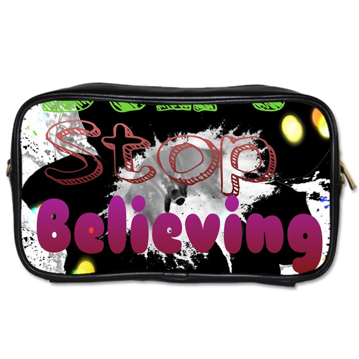 Don t Stop Believing Travel Toiletry Bag (Two Sides)