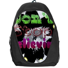 Don t Stop Believing Backpack Bag by SharoleneCollection