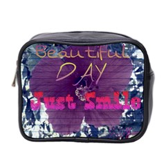 Beautiful Day Just Smile Mini Travel Toiletry Bag (two Sides)