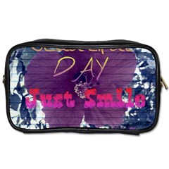 Beautiful Day Just Smile Travel Toiletry Bag (one Side)