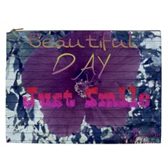 Beautiful Day Just Smile Cosmetic Bag (xxl)