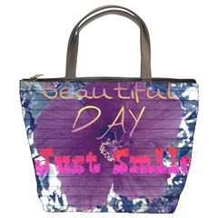 Beautiful Day Just Smile Bucket Handbag