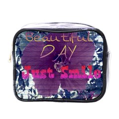 Beautiful Day Just Smile Mini Travel Toiletry Bag (one Side)