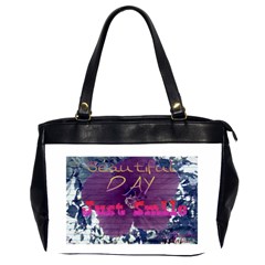 Beautiful Day Just Smile Oversize Office Handbag (two Sides)