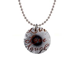 Live Love Laugh Button Necklace