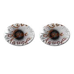 Live Love Laugh Cufflinks (oval)