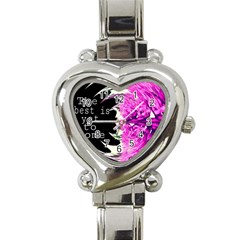 The Best Is Yet To Come Heart Italian Charm Watch 