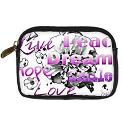 Live Peace Dream Hope Smile Love Digital Camera Leather Case