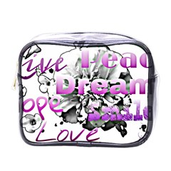 Live Peace Dream Hope Smile Love Mini Travel Toiletry Bag (one Side)