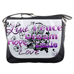 Live Peace Dream Hope Smile Love Messenger Bag