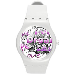 Live Peace Dream Hope Smile Love Plastic Sport Watch (medium)