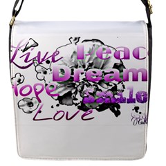 Live Peace Dream Hope Smile Love Flap Closure Messenger Bag (small)