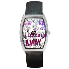 What s Meant To Be Will Always Find A Way Tonneau Leather Watch